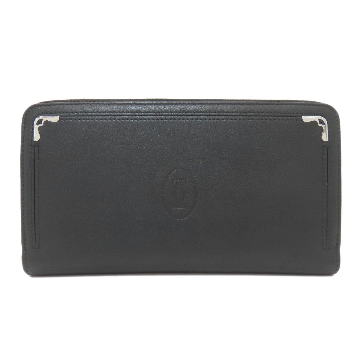 CARTIER Must de Cartier Long wallet (with coin pocket) Leather Ladies [Used]