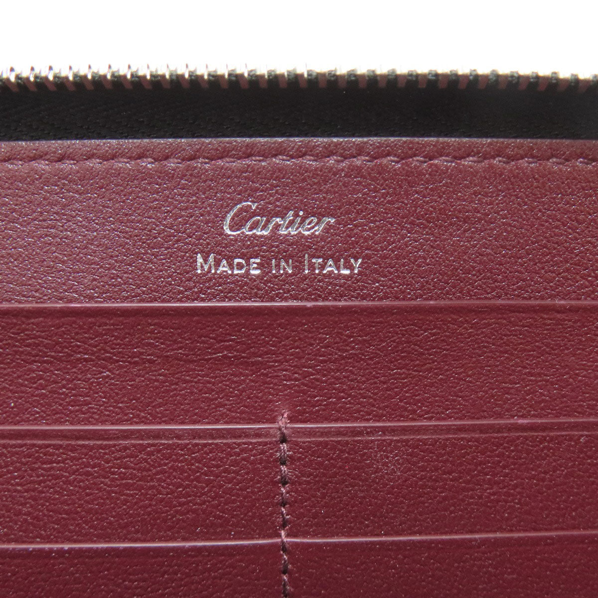 CARTIER Must de Cartier Long wallet (with coin pocket) Leather Ladies [Used]