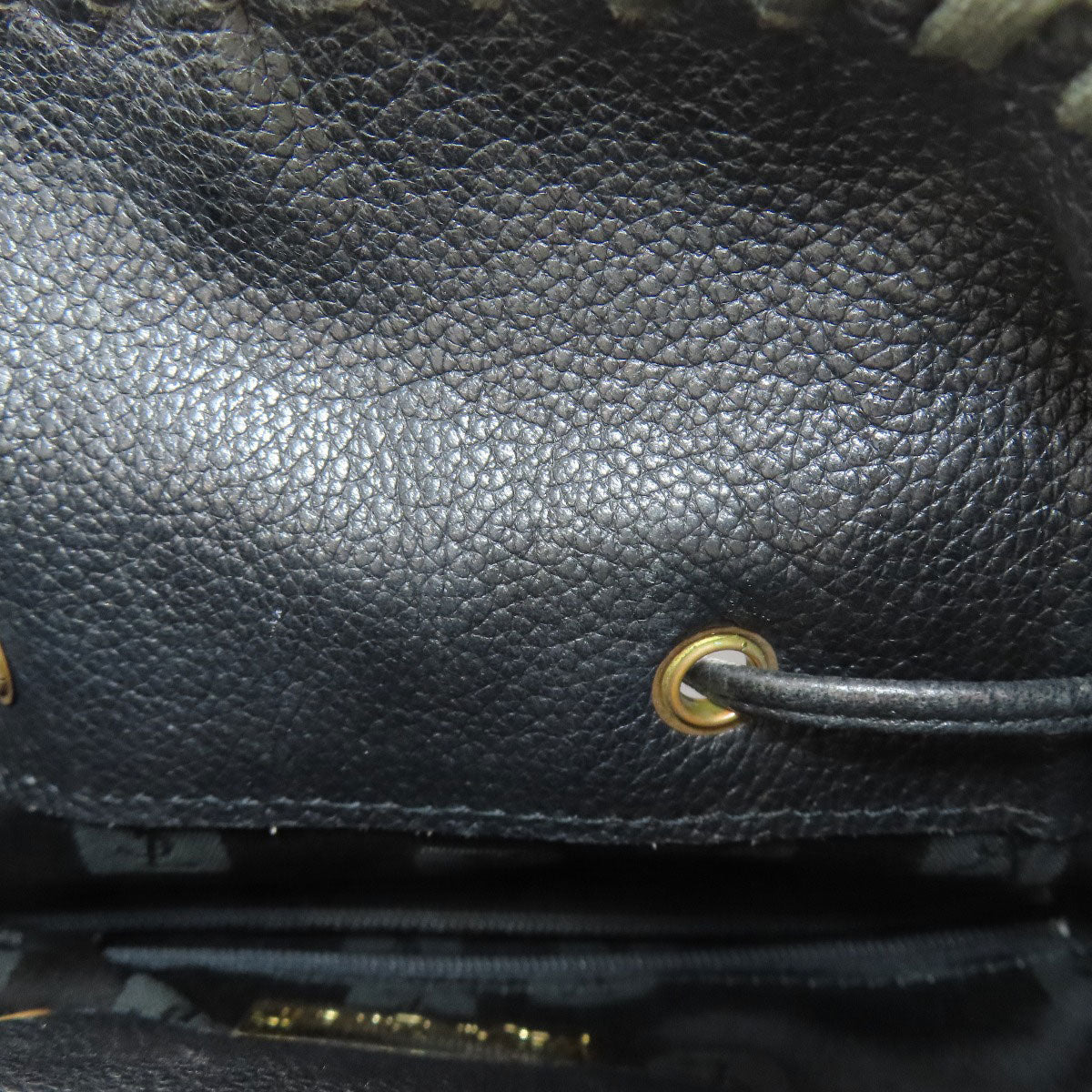 YVES SAINT LAURENT Braid Shoulder Bag Leather Ladies [Used]