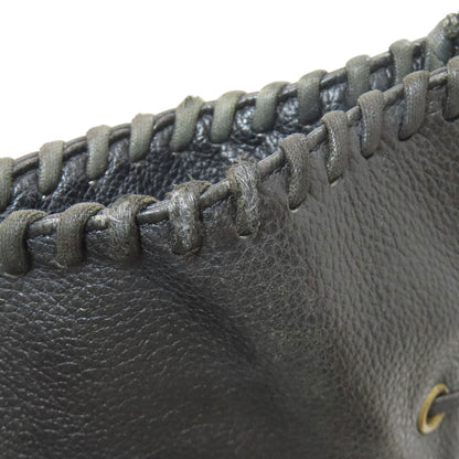 YVES SAINT LAURENT Braid Shoulder Bag Leather Ladies [Used]