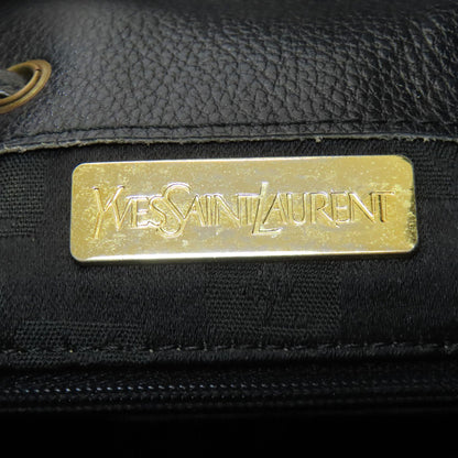 YVES SAINT LAURENT Braid Shoulder Bag Leather Ladies [Used]