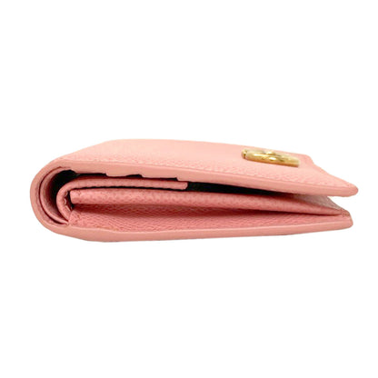 Salvatore Ferragamo GanciniHardware Bifold Wallet with Coin Pocket Leather Ladies [Used]