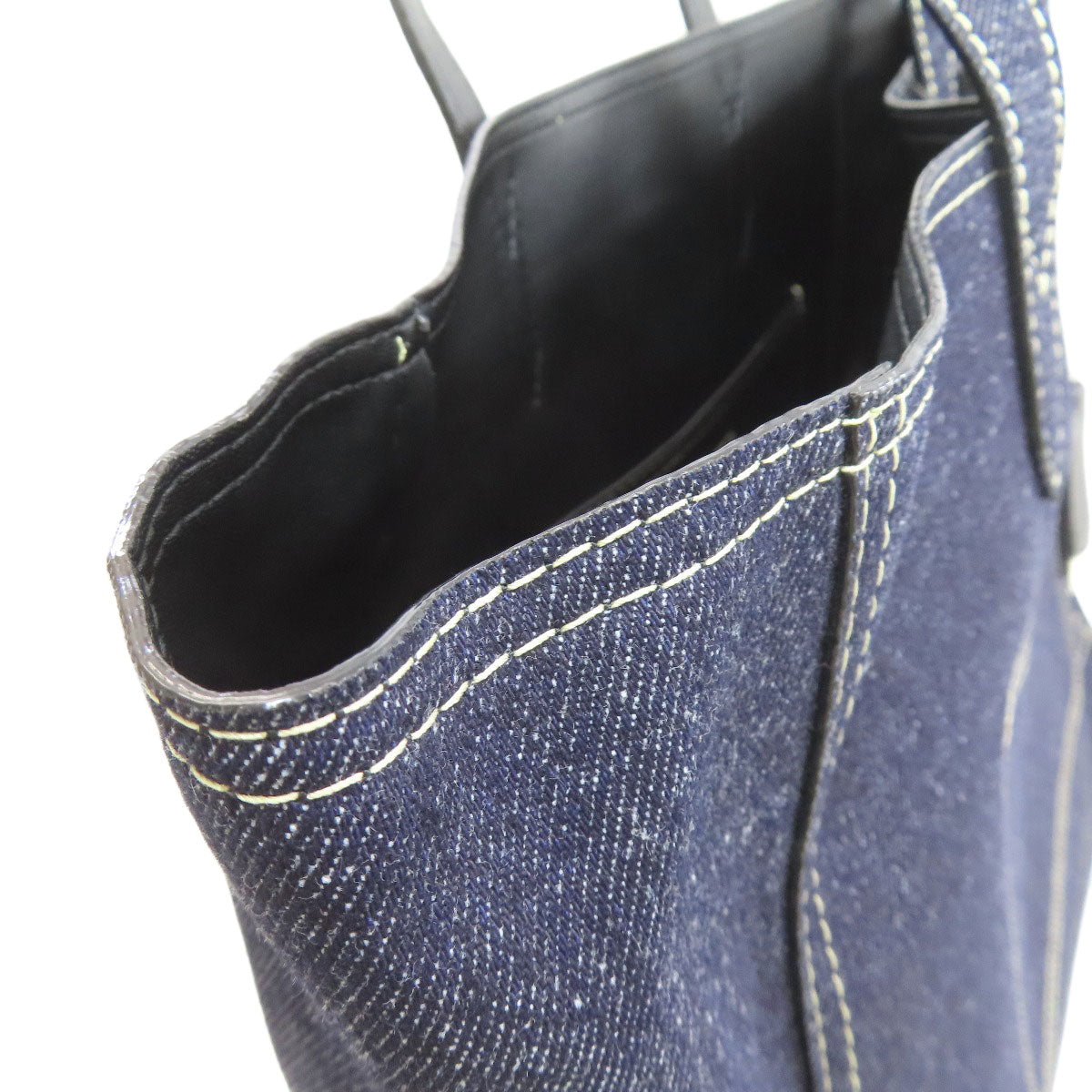 Jimmy Choo logo Tote Bag Denim Ladies [Used]