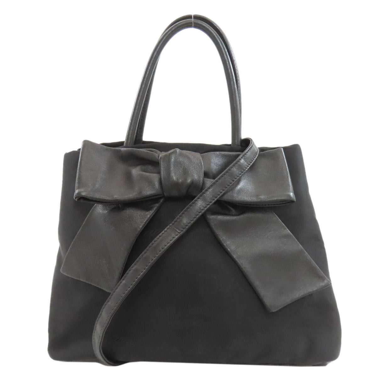 PRADA Ribbon 2WAY Handbag Nylon Ladies [Used]