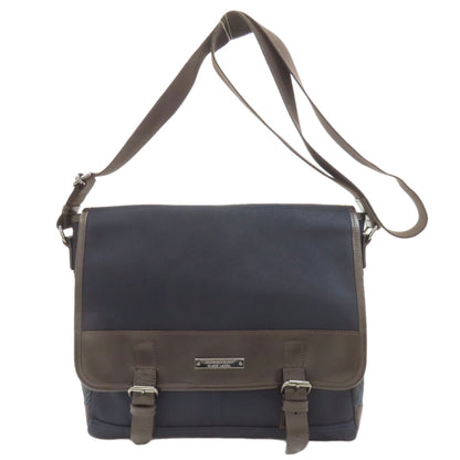 BURBERRY Black label Shoulder Bag Nylon canvas LeatherLadies [Used]
