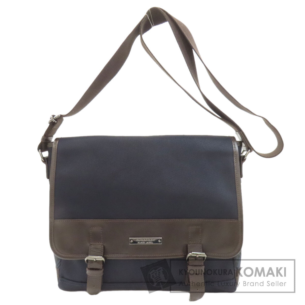 BURBERRY Black label Shoulder Bag Nylon canvas LeatherLadies [Used]