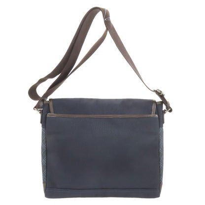 BURBERRY Black label Shoulder Bag Nylon canvas LeatherLadies [Used]