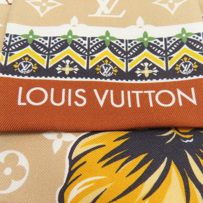 LOUIS VUITTON M77267 Bando Monogram Flower Motif Scarf Silk Ladies [Used]