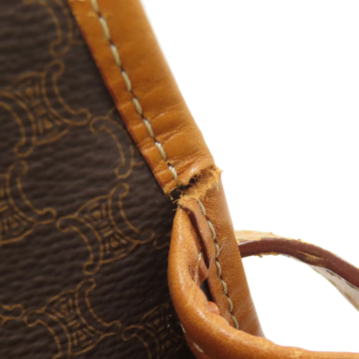 CELINE Macadam Shoulder Bag Leather Ladies [Used]