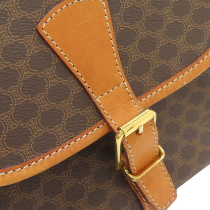 CELINE Macadam Shoulder Bag Leather Ladies [Used]
