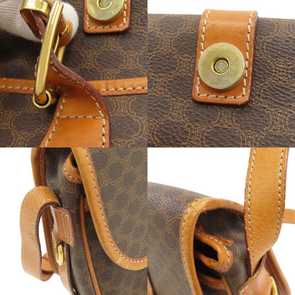 CELINE Macadam Shoulder Bag Leather Ladies [Used]
