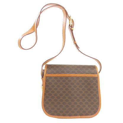 CELINE Macadam Shoulder Bag Leather Ladies [Used]