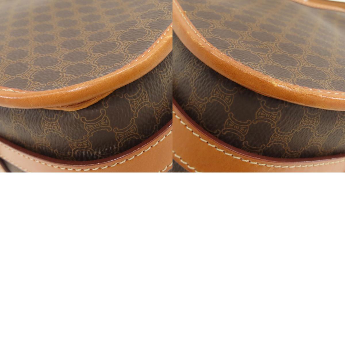 CELINE Macadam Shoulder Bag Leather Ladies [Used]