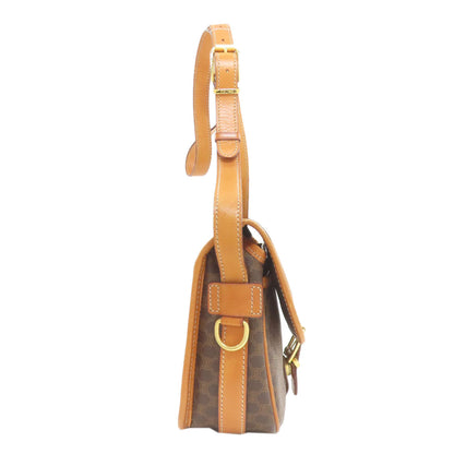 CELINE Macadam Shoulder Bag Leather Ladies [Used]