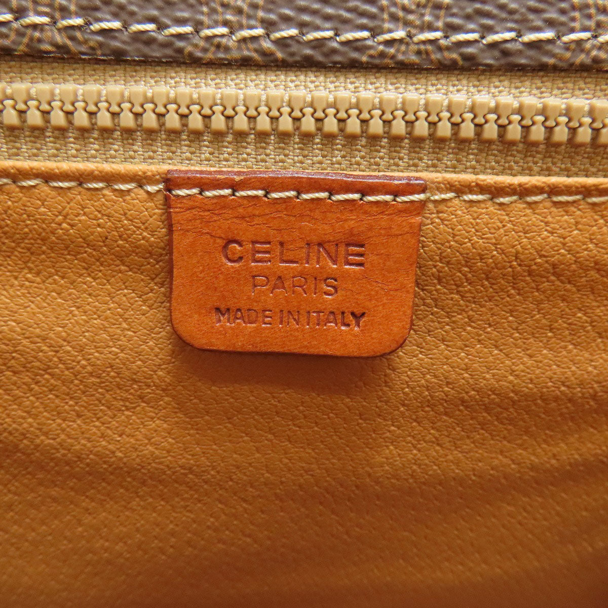 CELINE Macadam Shoulder Bag Leather Ladies [Used]