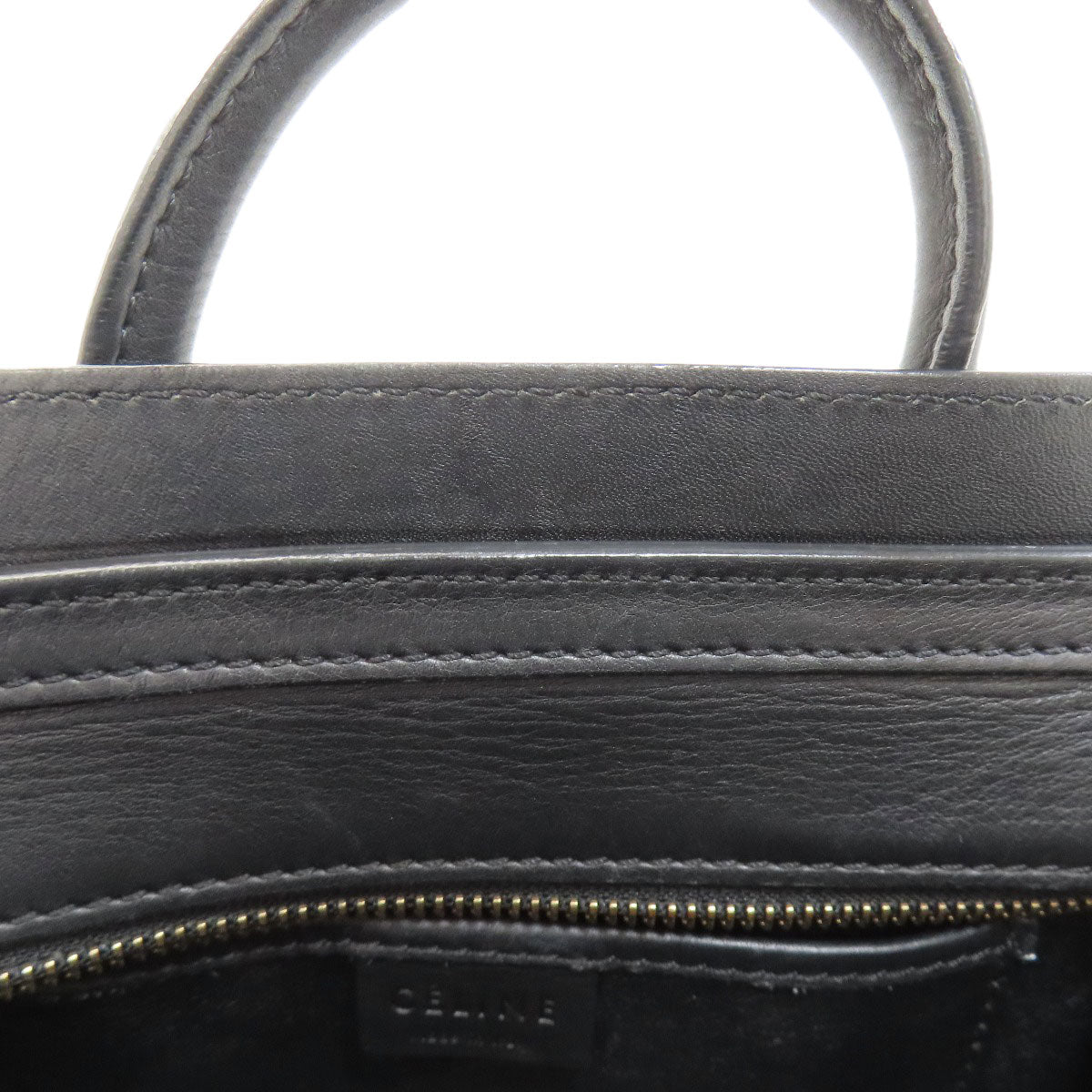 CELINE Luggage nano 2 WAY Handbag Calf Ladies [Used]