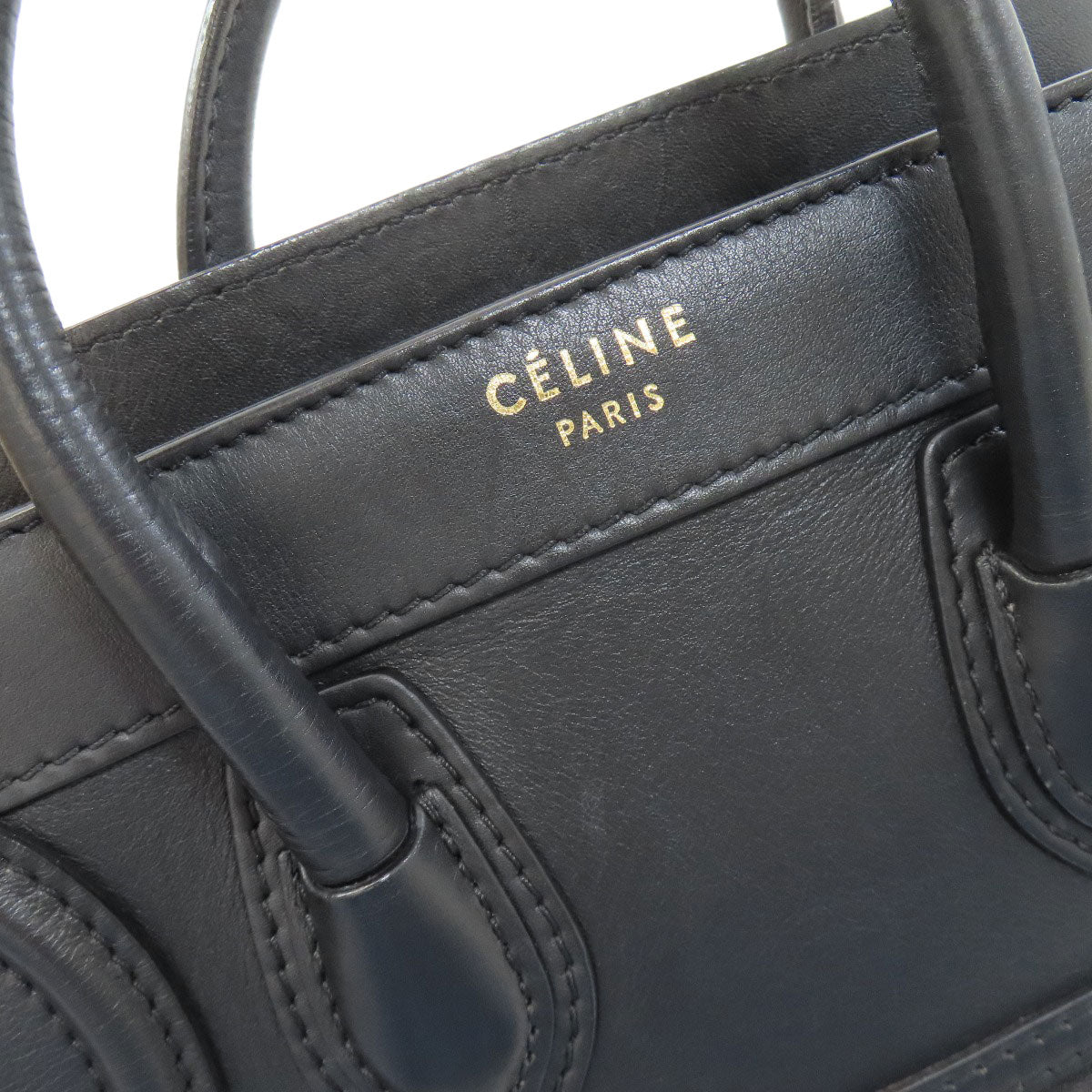 CELINE Luggage nano 2 WAY Handbag Calf Ladies [Used]