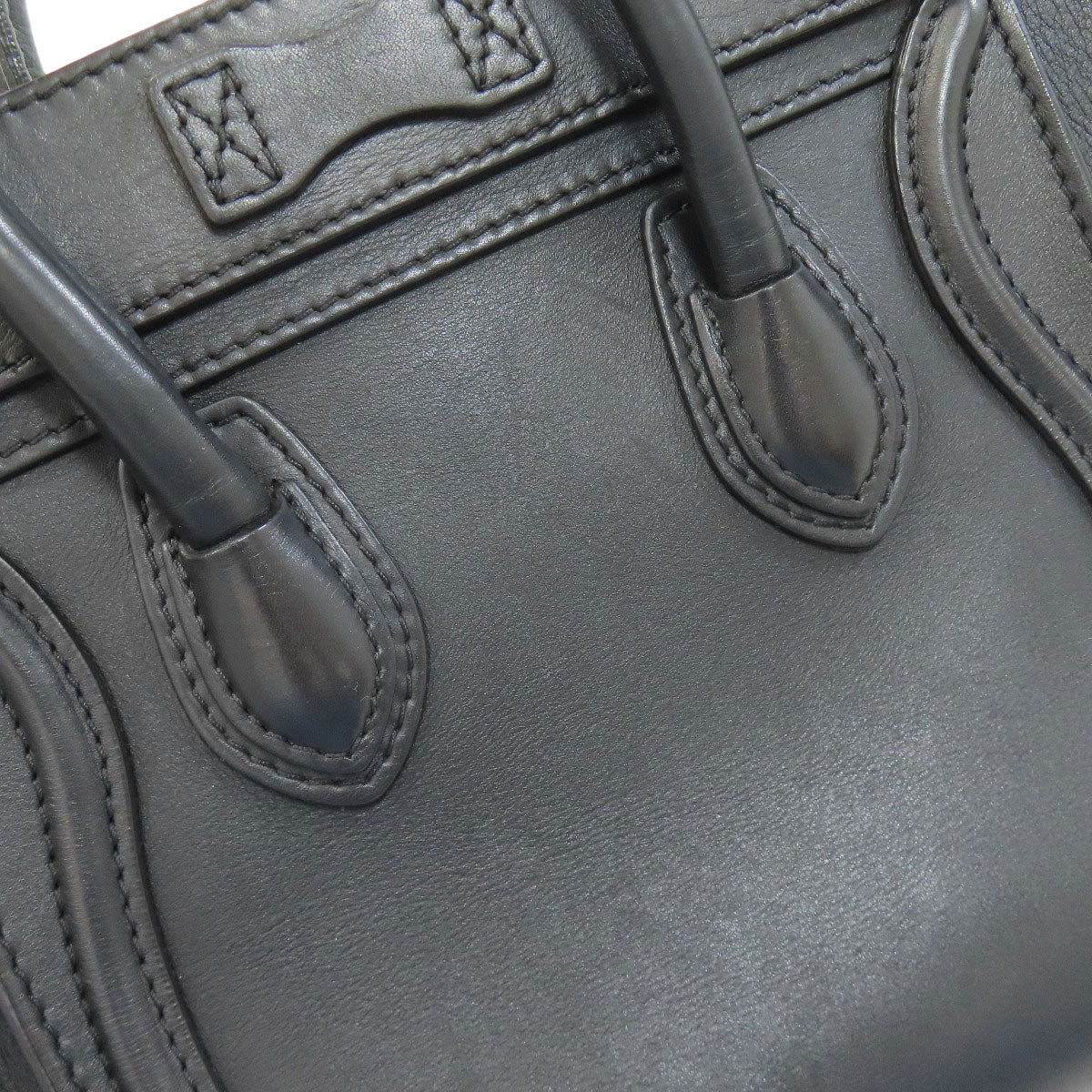 CELINE Luggage nano 2 WAY Handbag Calf Ladies [Used]
