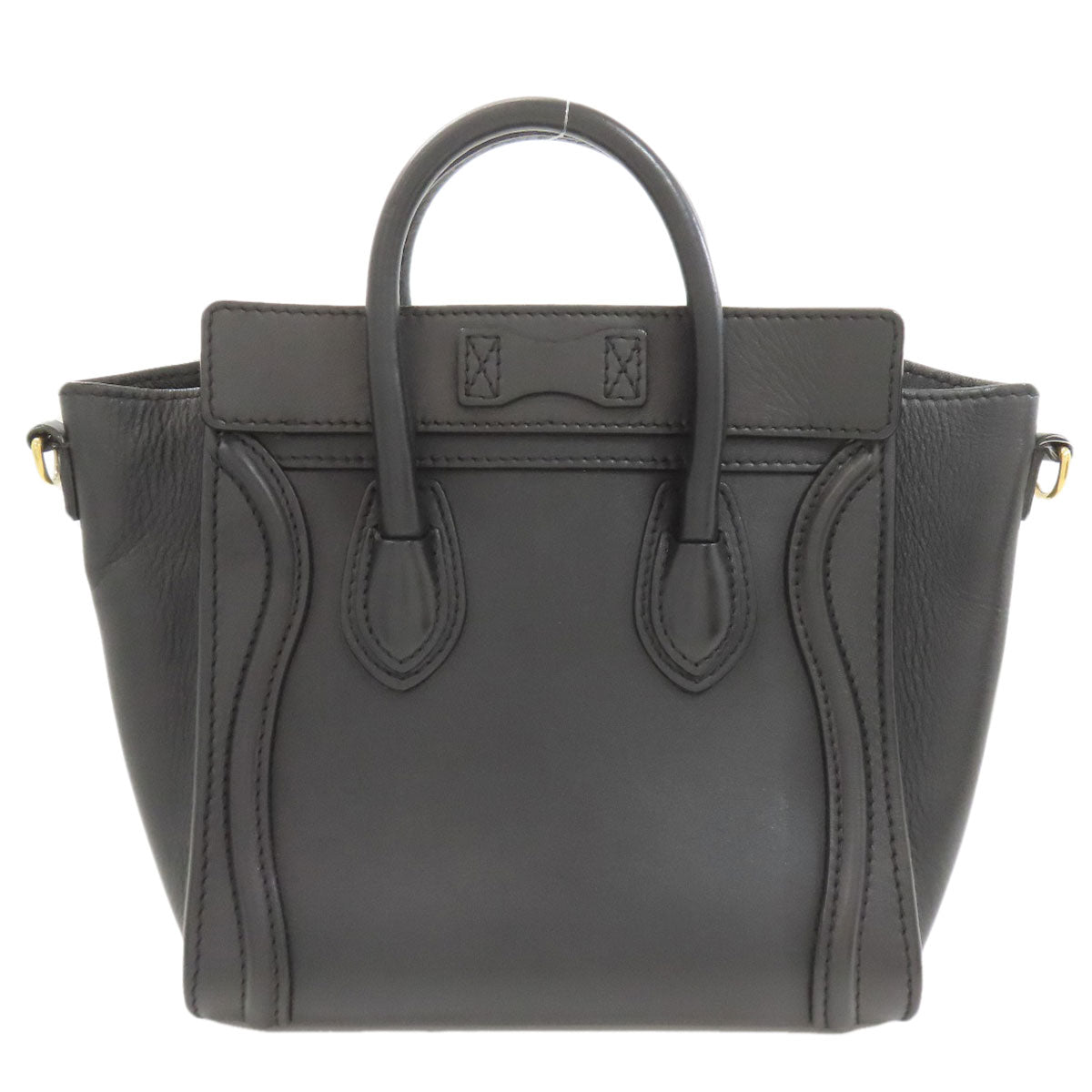 CELINE Luggage nano 2 WAY Handbag Calf Ladies [Used]