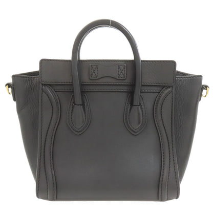 CELINE Luggage nano 2 WAY Handbag Calf Ladies [Used]