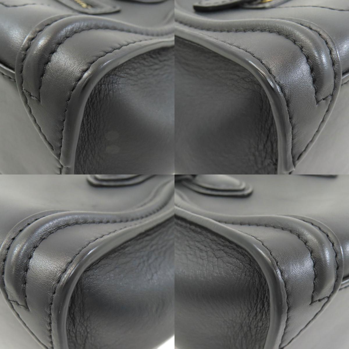 CELINE Luggage nano 2 WAY Handbag Calf Ladies [Used]