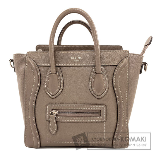 CELINE Luggage nano 2 WAY Handbag Calf Ladies [Used]