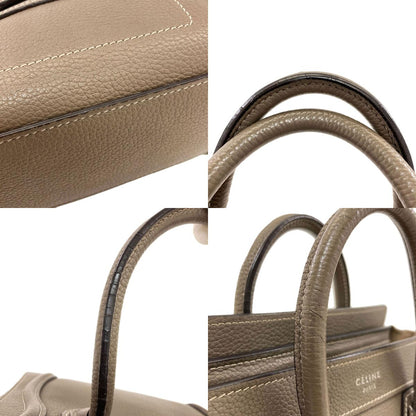 CELINE Luggage nano 2 WAY Handbag Calf Ladies [Used]