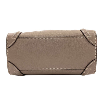 CELINE Luggage nano 2 WAY Handbag Calf Ladies [Used]