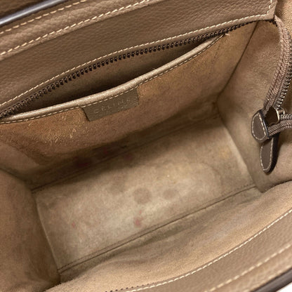 CELINE Luggage nano 2 WAY Handbag Calf Ladies [Used]