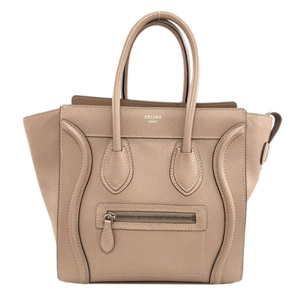CELINE Luggage micro Tote Bag Calf Ladies [Used]