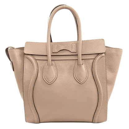CELINE Luggage micro Tote Bag Calf Ladies [Used]