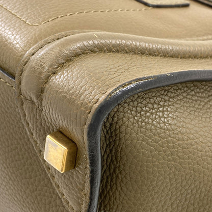 CELINE Luggage micro Handbag Calf Ladies [Used]
