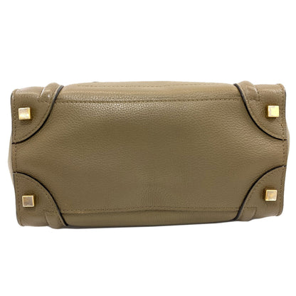 CELINE Luggage micro Handbag Calf Ladies [Used]
