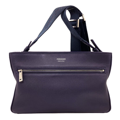 Salvatore Ferragamo logo Shoulder Bag Leather Ladies [Used]