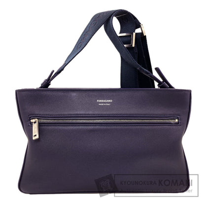 Salvatore Ferragamo logo Shoulder Bag Leather Ladies [Used]
