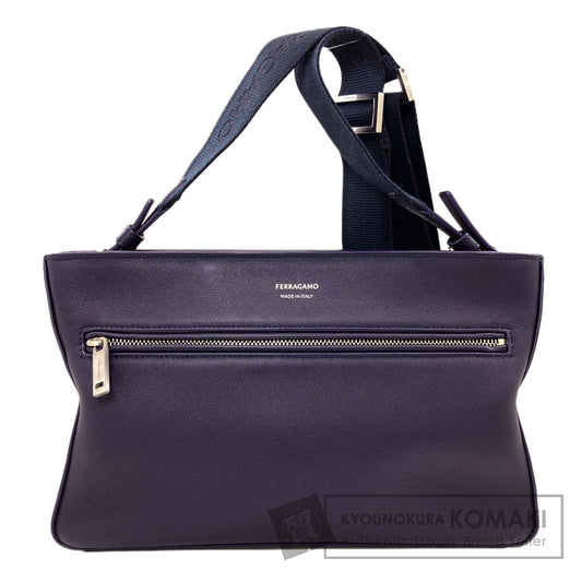 Salvatore Ferragamo logo Shoulder Bag Leather Ladies [Used]