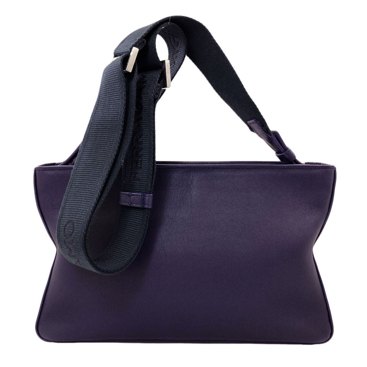 Salvatore Ferragamo logo Shoulder Bag Leather Ladies [Used]