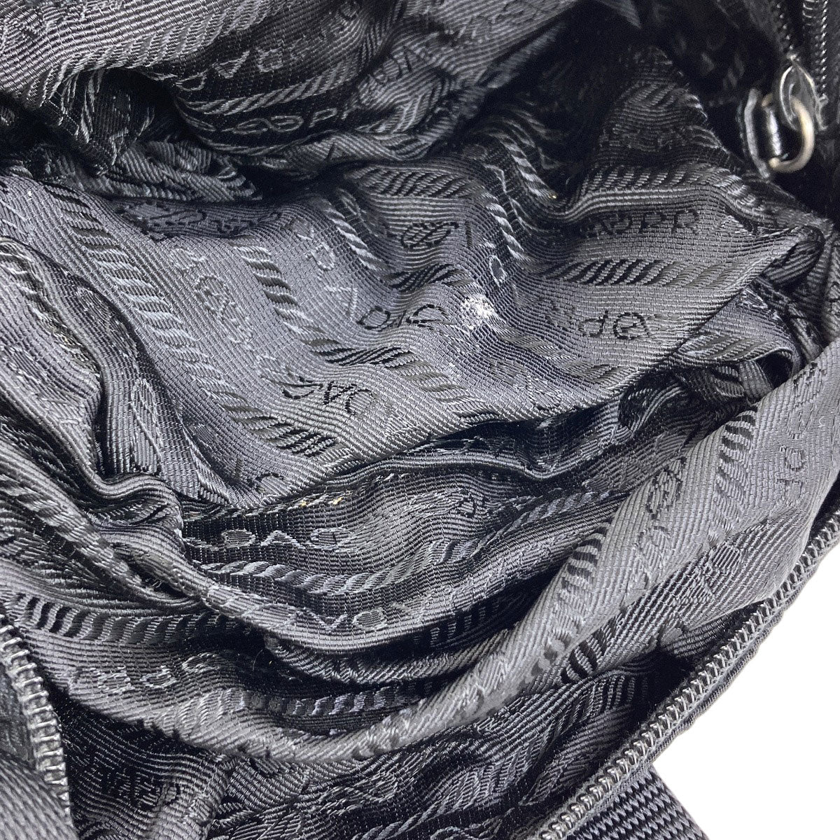 PRADA Logo Hardware Handbag Nylon LeatherLadies [Used]