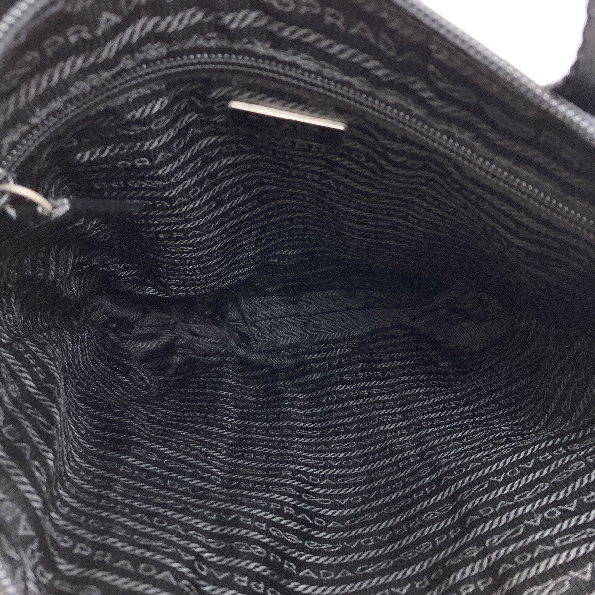 PRADA Logo Hardware Handbag Nylon LeatherLadies [Used]