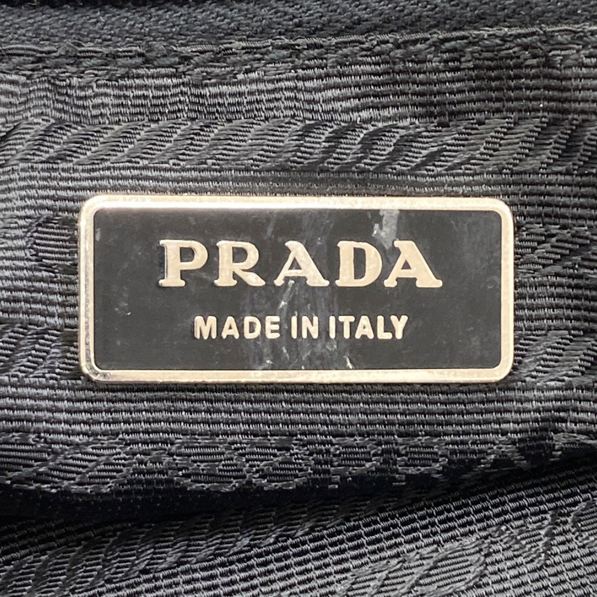PRADA Logo Hardware Handbag Nylon LeatherLadies [Used]