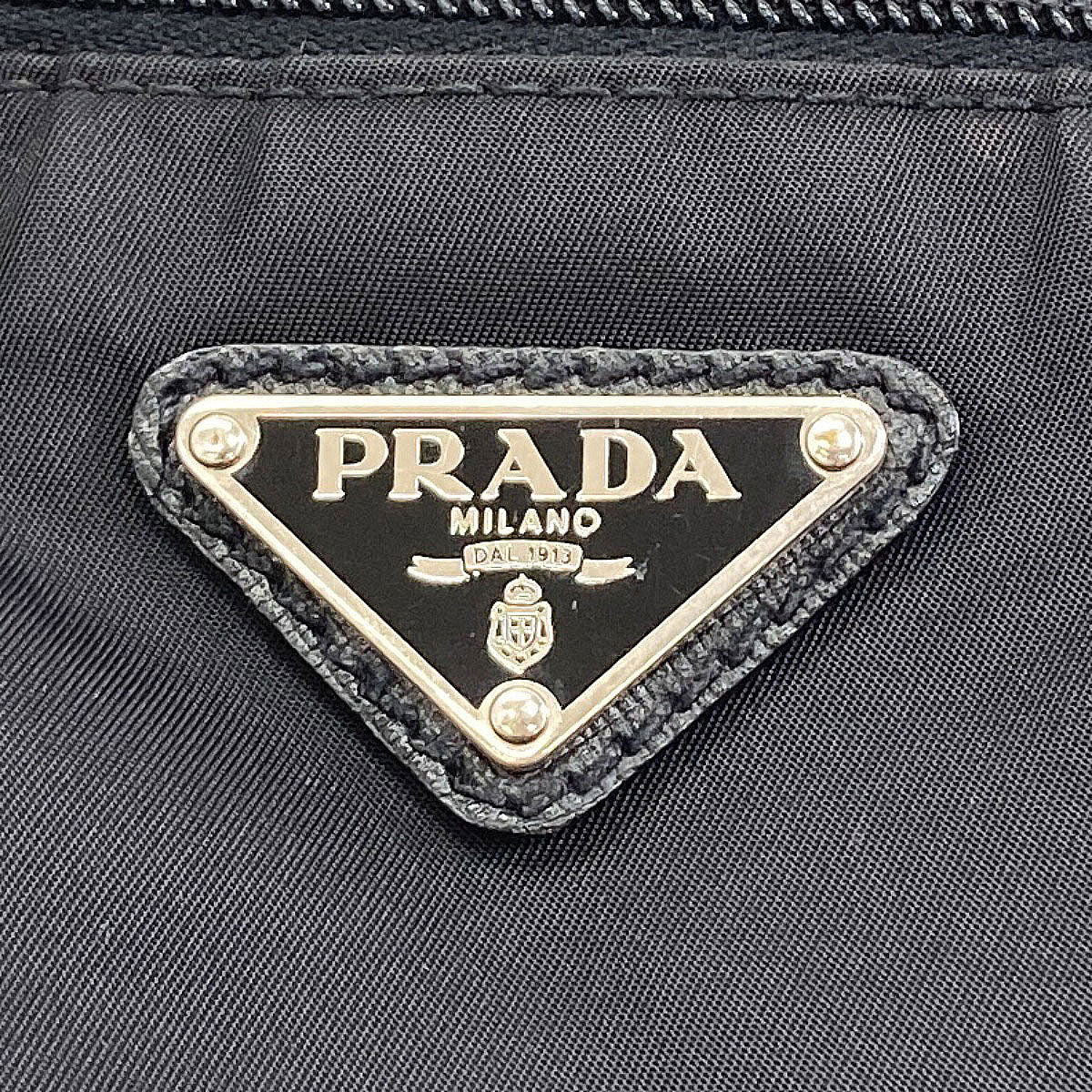 PRADA Logo Hardware Handbag Nylon LeatherLadies [Used]