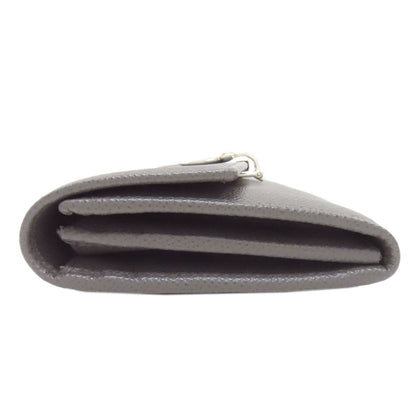 Salvatore Ferragamo Gancini Long wallet (with coin pocket) Leather Ladies [Used]