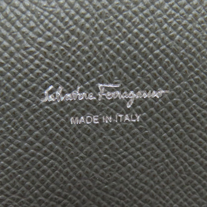 Salvatore Ferragamo Gancini Long wallet (with coin pocket) Leather Ladies [Used]