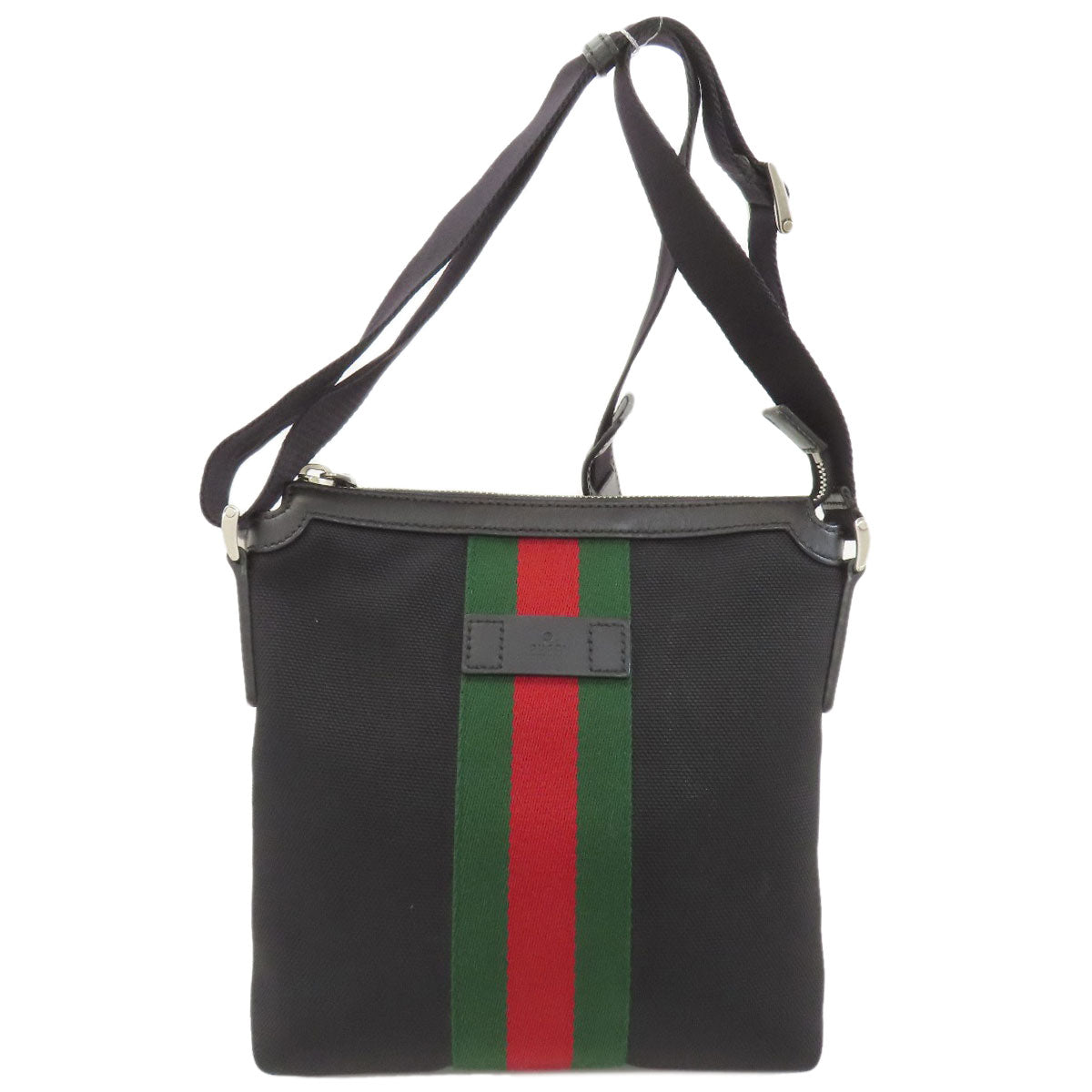 GUCCI 631195 Outlet Long Shoulder Sherry Line Shoulder Bag Canvas LeatherLadies [Used]