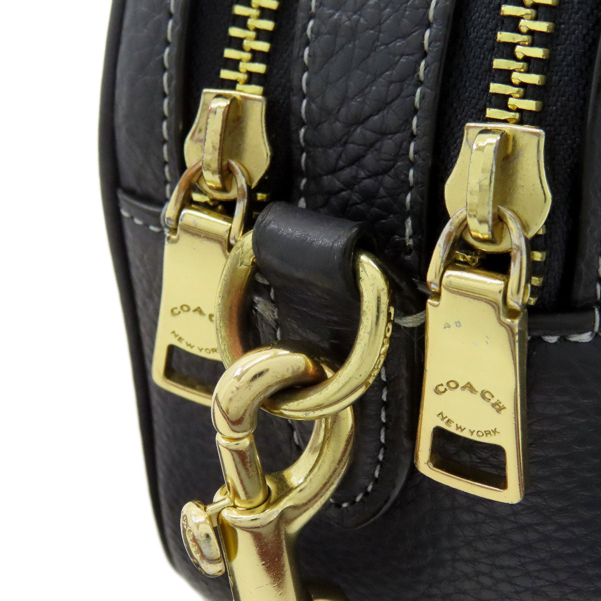 COACH C8585 logo Shoulder Bag Denim Ladies [Used]