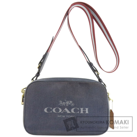 COACH C8585 logo Shoulder Bag Denim Ladies [Used]