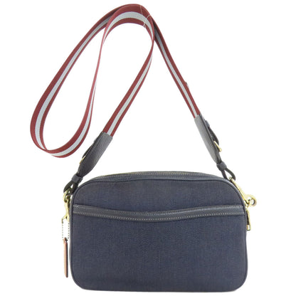 COACH C8585 logo Shoulder Bag Denim Ladies [Used]