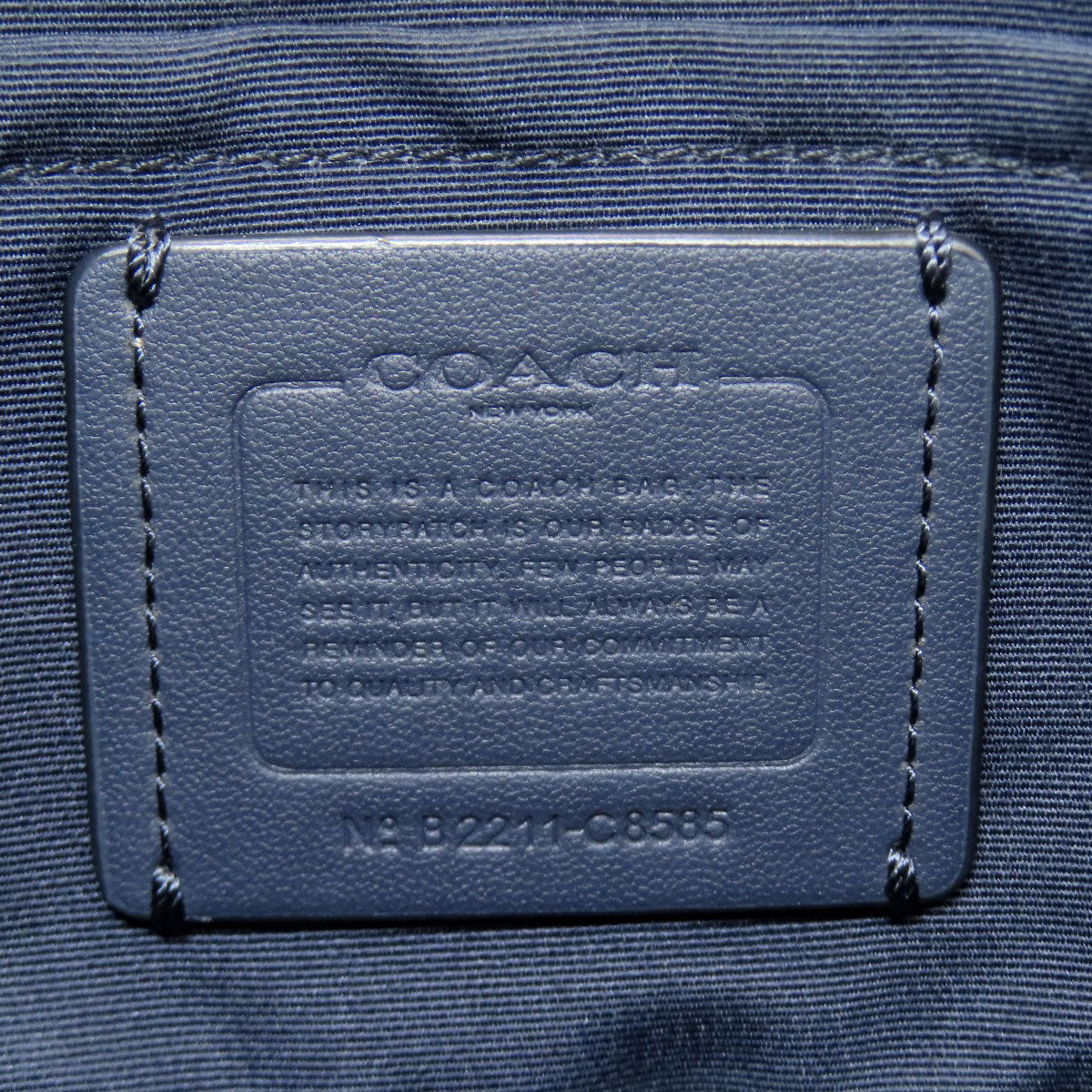COACH C8585 logo Shoulder Bag Denim Ladies [Used]