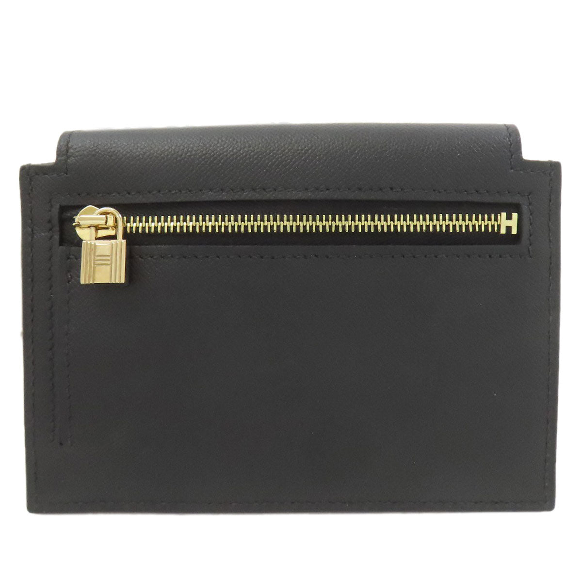 HERMES Kelly Pocket Compact Gold Hardware coin purse Epsom Ladies [Used]