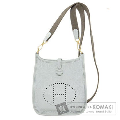 HERMES Evelyne TPM Blue Pale GoldHardware Shoulder Bag Taurillon Clemence Ladies [Used]